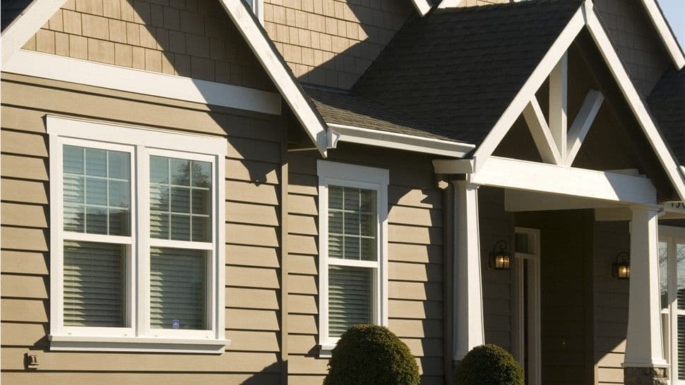 brown siding