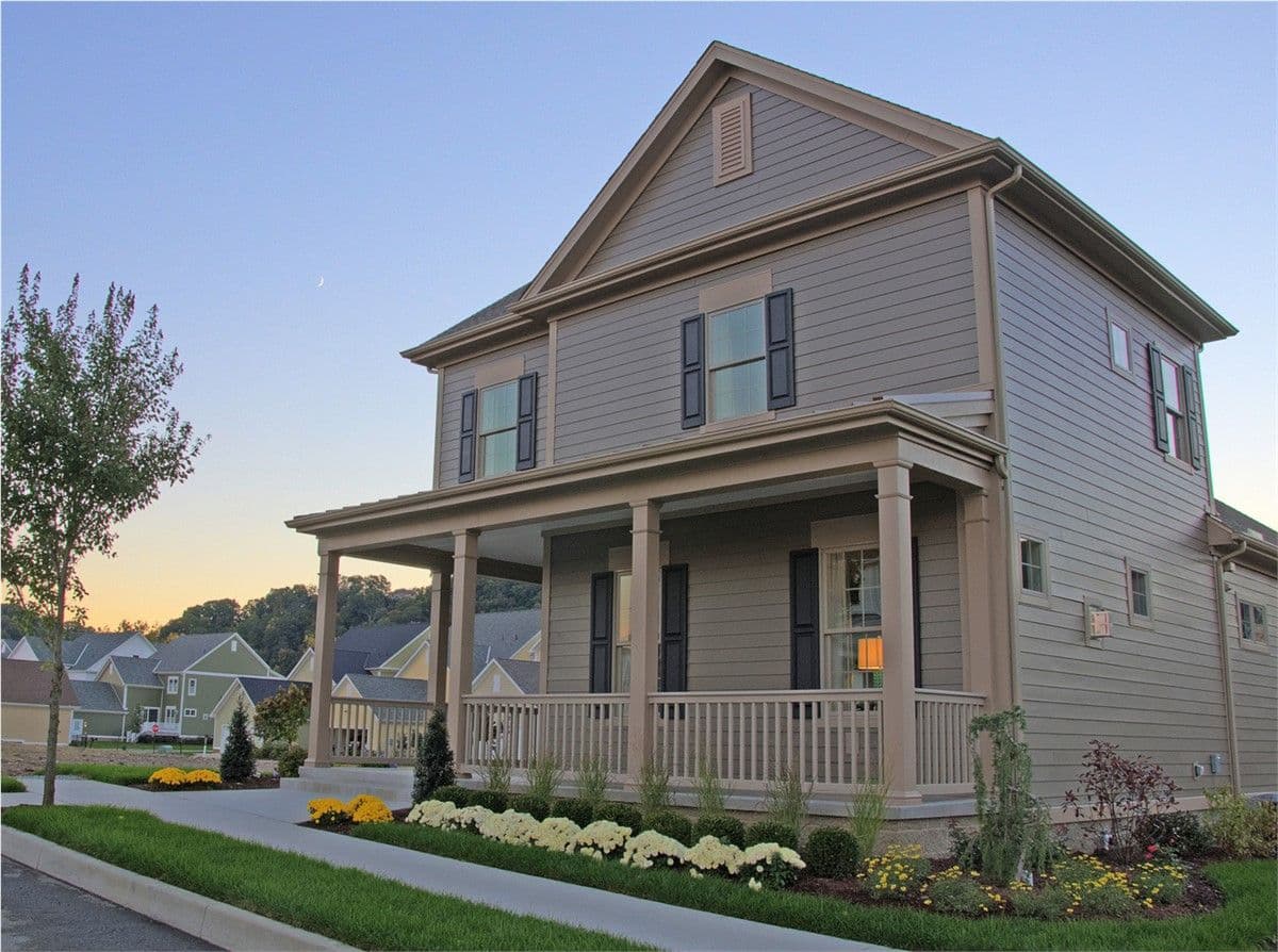 beautiful siding on home
