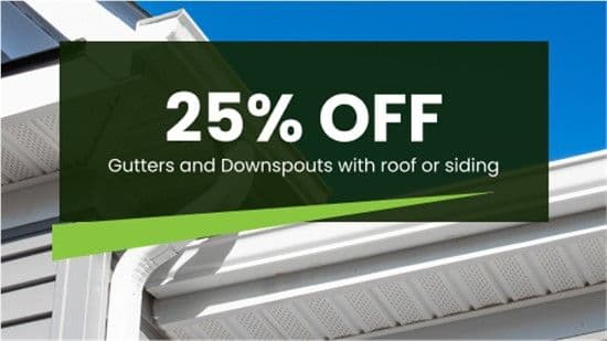 25% off gutters