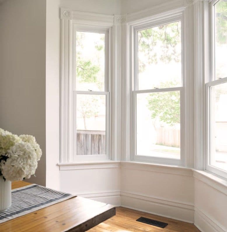 Interior of a home with Marvin wood windows