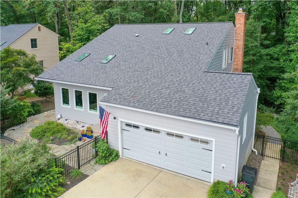 new roof on home